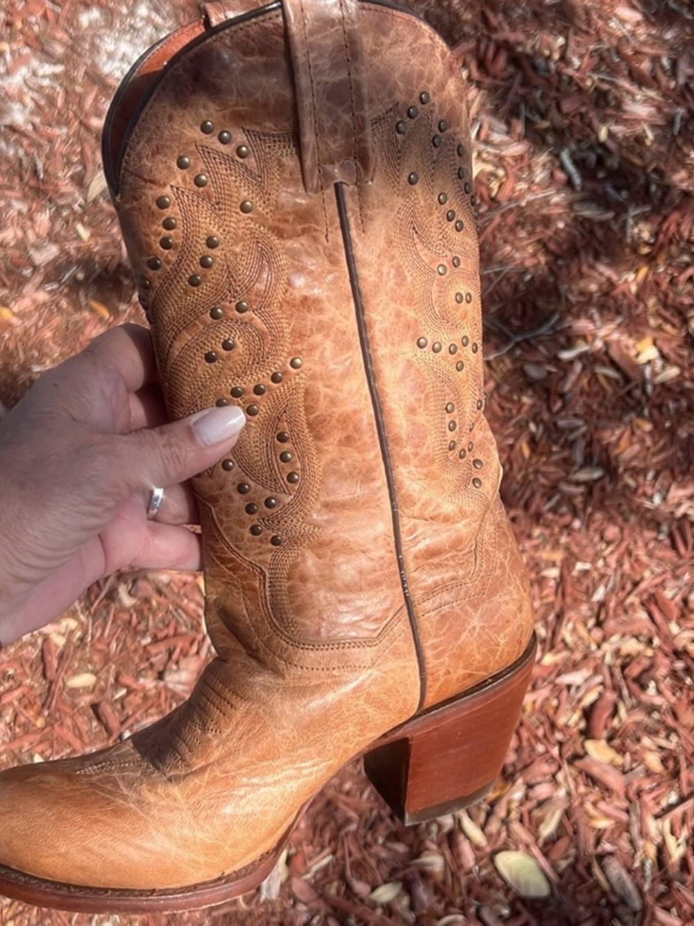 Dan Post WESTERN Leather Vintage Melba Cowboy/Cowgirl Boots Size 6.5 Womens